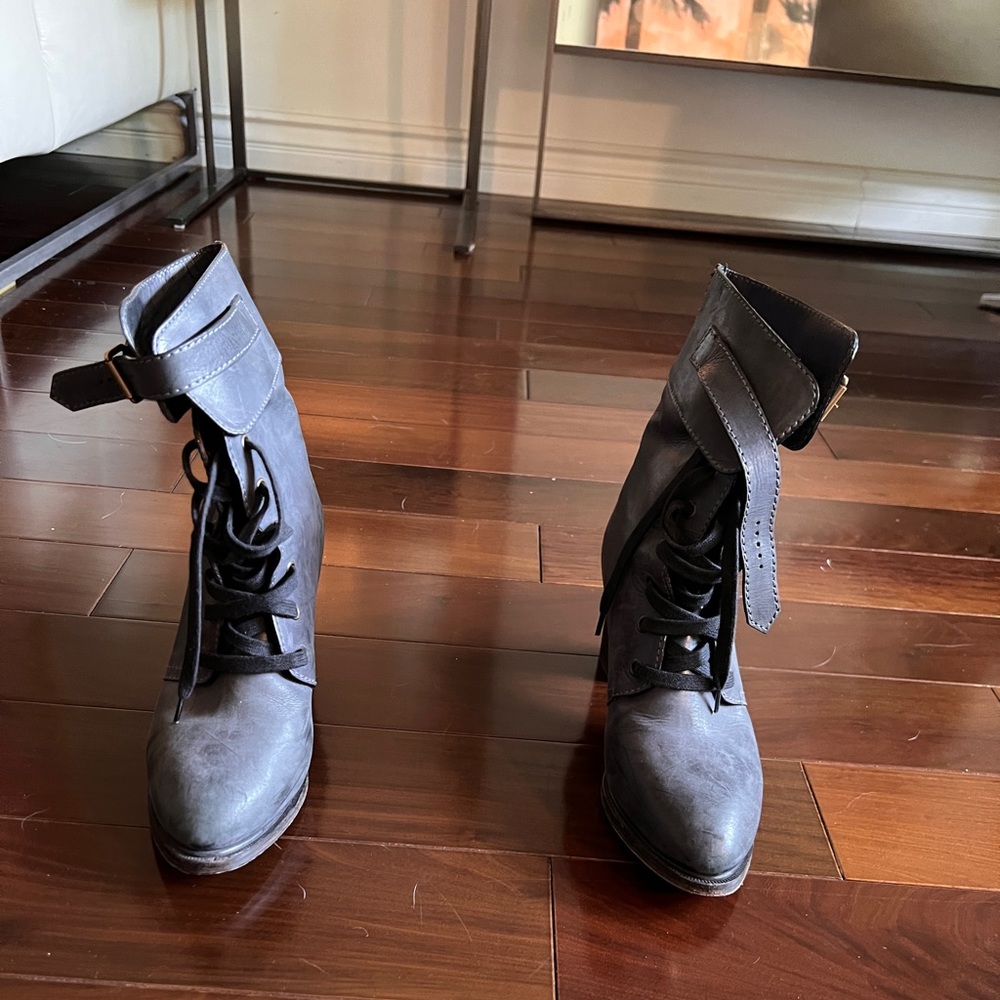 Chloe lace up boots